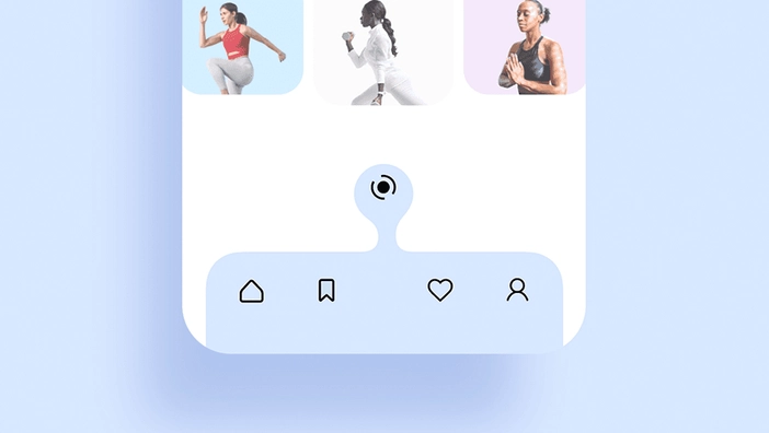 Liquid Tabbar iOS component
