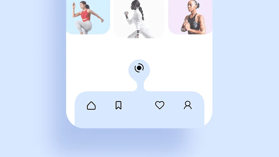 Liquid Tabbar iOS component